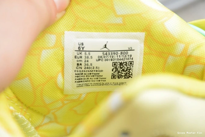 6 Dynamic Floral Yellow 543390-800 Air (GS) Jordan Retro 0702